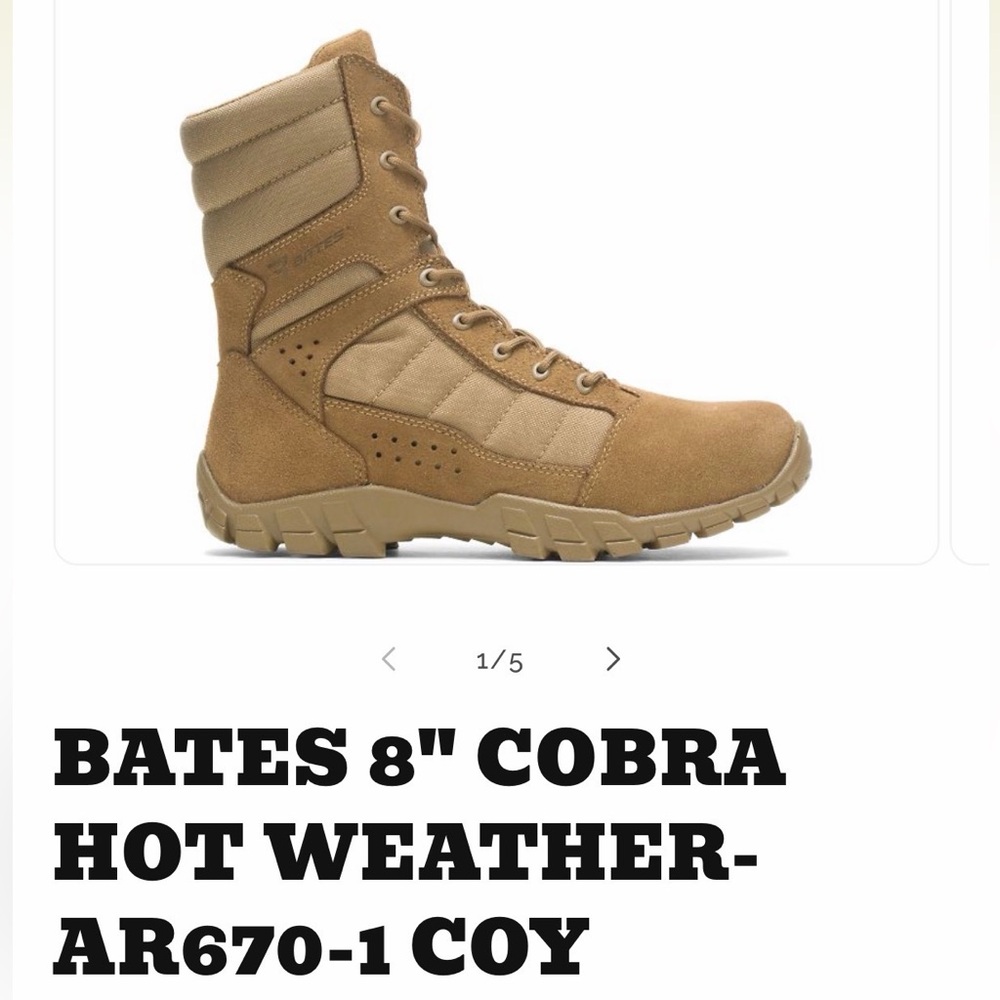 Bates Men's Tan Tactical Boots